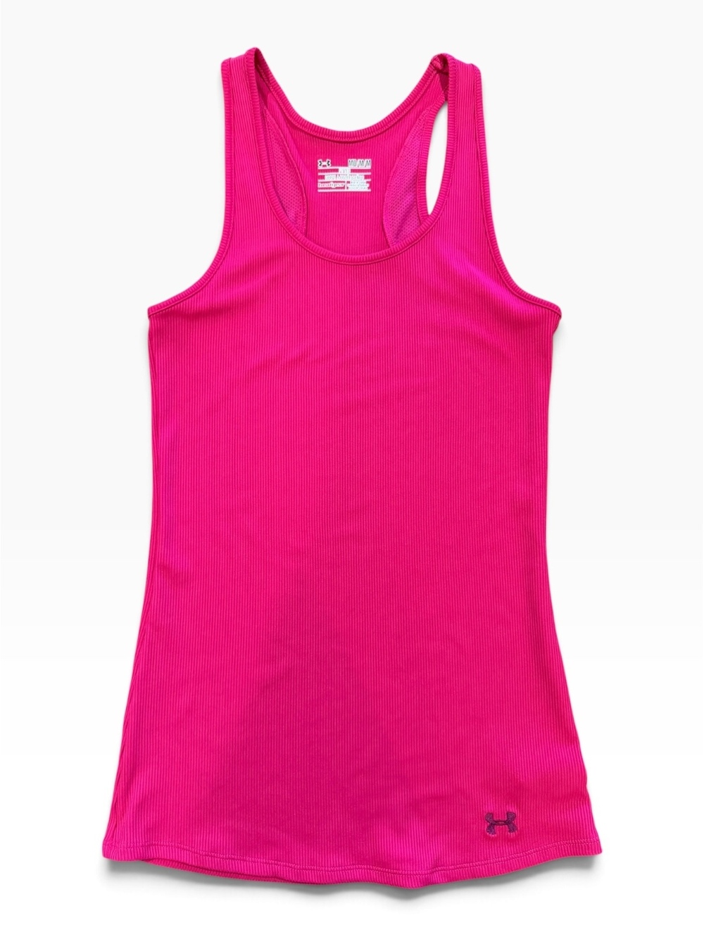 Under Armour Women's HeatGear Fitted Racerback Tank Top, Medium, Pink
